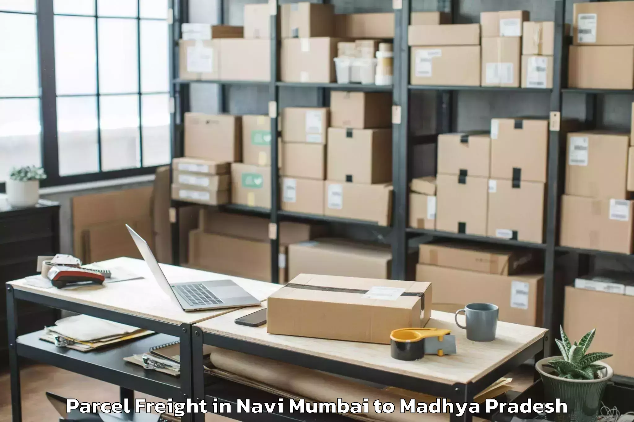 Reliable Navi Mumbai to Ujjain Parcel Freight